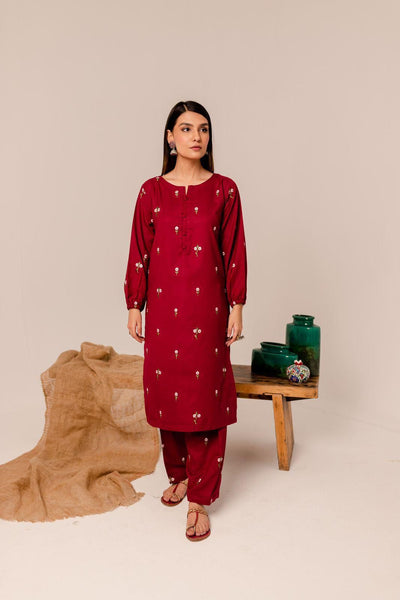 ZARA SHAHJAHAN DHANAK 2PC EMBROIDERED